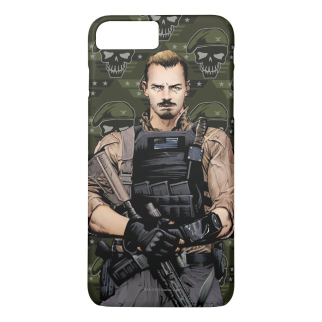 Suicide Squad | Rick Flag Comic Book Art Case-Mate iPhone Case (Back)