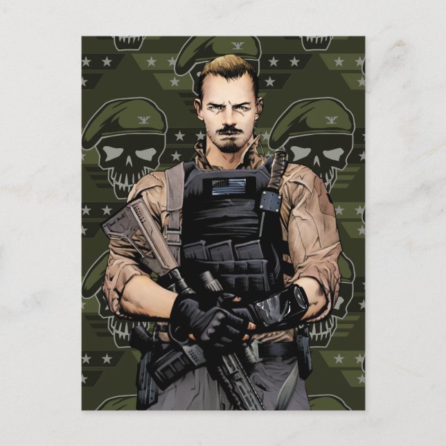 Suicide Squad | Rick Flag Comic Book Art Postcard (Front)