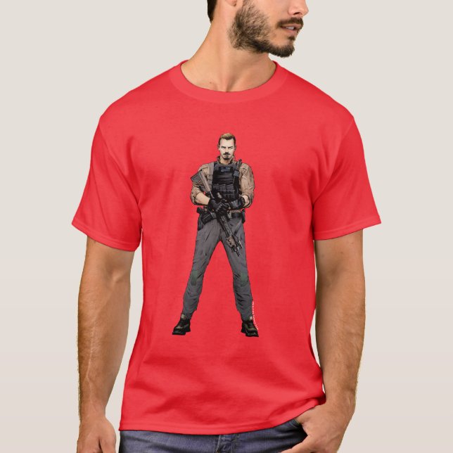 Suicide Squad | Rick Flag Comic Book Art T-Shirt (Front)