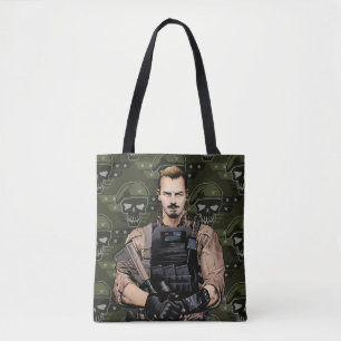 Suicide Squad Rick Flag Comic Book Art Tote Bag