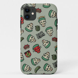 Suicide Squad   Rick Flag Emoji Pattern iPhone 11 Case