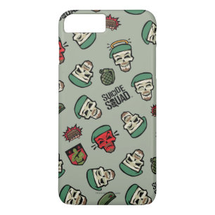 Suicide Squad   Rick Flag Emoji Pattern iPhone 8 Plus/7 Plus Case