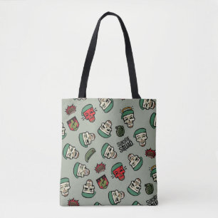 Suicide Squad Rick Flag Emoji Pattern Tote Bag