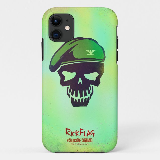 Suicide Squad | Rick Flag Head Icon Case-Mate iPhone Case (Back)