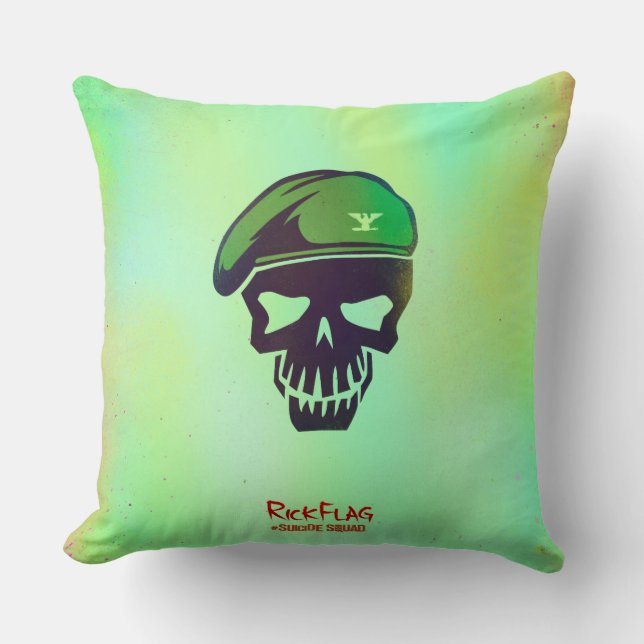 Suicide Squad | Rick Flag Head Icon Cushion (Front)