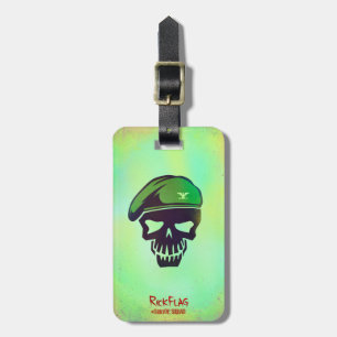 Suicide Squad   Rick Flag Head Icon Luggage Tag