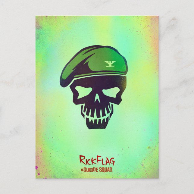 Suicide Squad | Rick Flag Head Icon Postcard (Front)