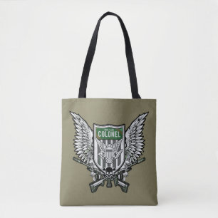 Suicide Squad Rick Flag Winged Crest Tattoo Art Tote Bag