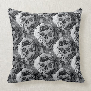 Suicide Squad   Skull Pattern Cushion