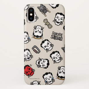 Suicide Squad   Slipknot Emoji Pattern iPhone X Case