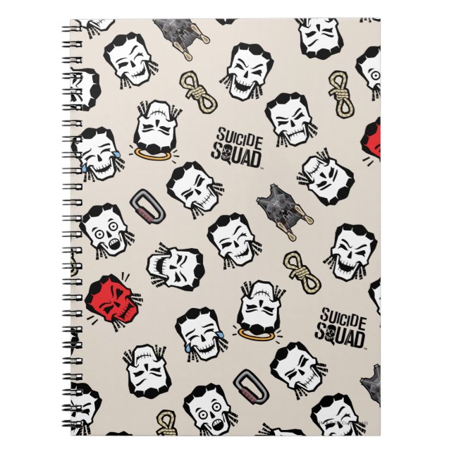 Suicide Squad | Slipknot Emoji Pattern Notebook (Front)