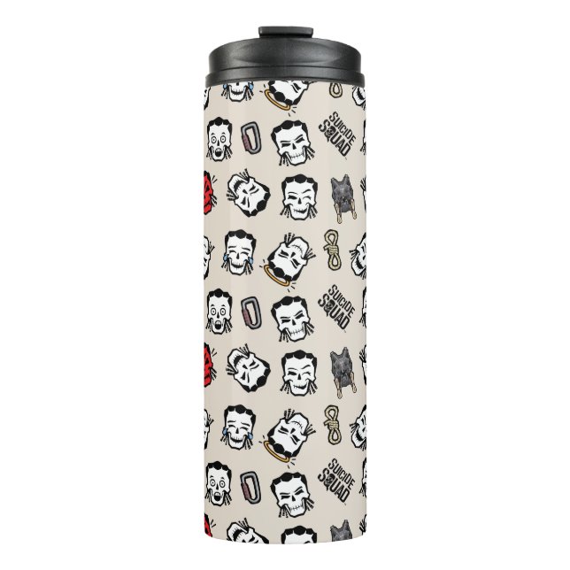 Suicide Squad | Slipknot Emoji Pattern Thermal Tumbler (Front)
