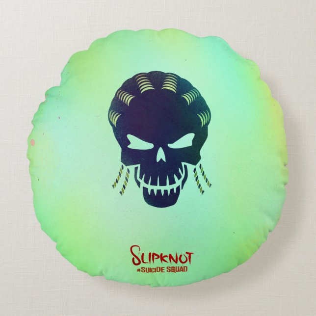 Suicide Squad | Slipknot Head Icon Round Cushion (Front)