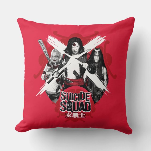 Suicide Squad | Squad Girls "Female Warrior" Cushion (Front)