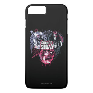 Suicide Squad   Squad Girls Graffiti Badges iPhone 8 Plus/7 Plus Case