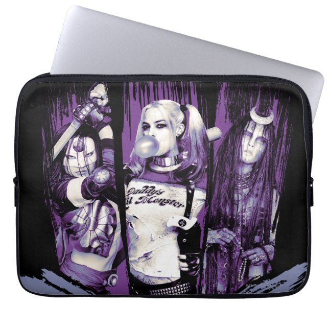 Suicide Squad | Squad Girls "In Squad We Trust" Laptop Sleeve (Front)