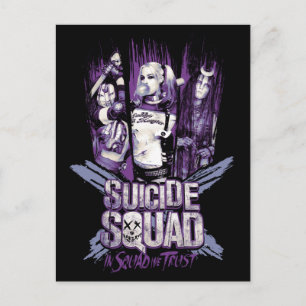 Suicide Squad Squad Girls "In Squad We Trust" Postcard
