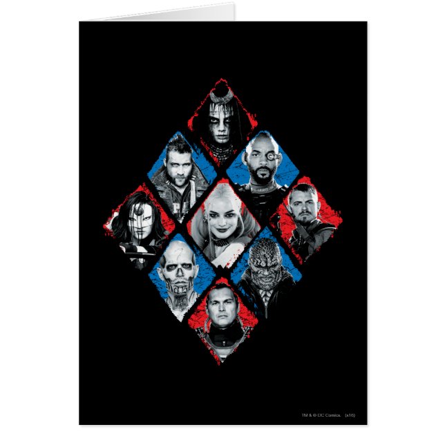 Suicide Squad | Task Force X Chequered Diamond (Front)