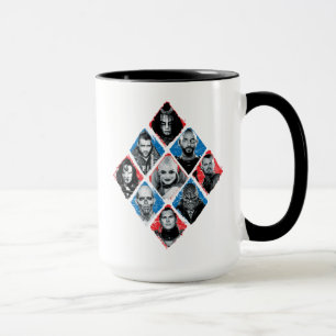 Suicide Squad   Task Force X Chequered Diamond Mug