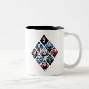 Suicide Squad   Task Force X Chequered Diamond Two-Tone Coffee Mug