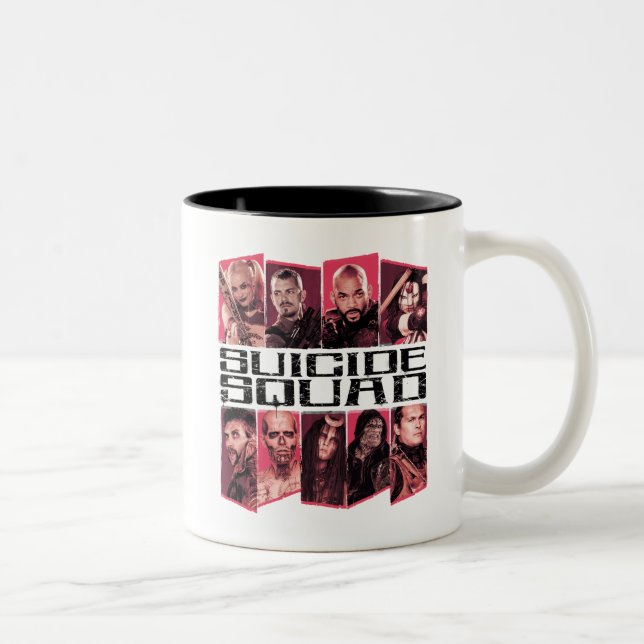 Suicide Squad | Task Force X Group Emblem Two-Tone Coffee Mug (Right)