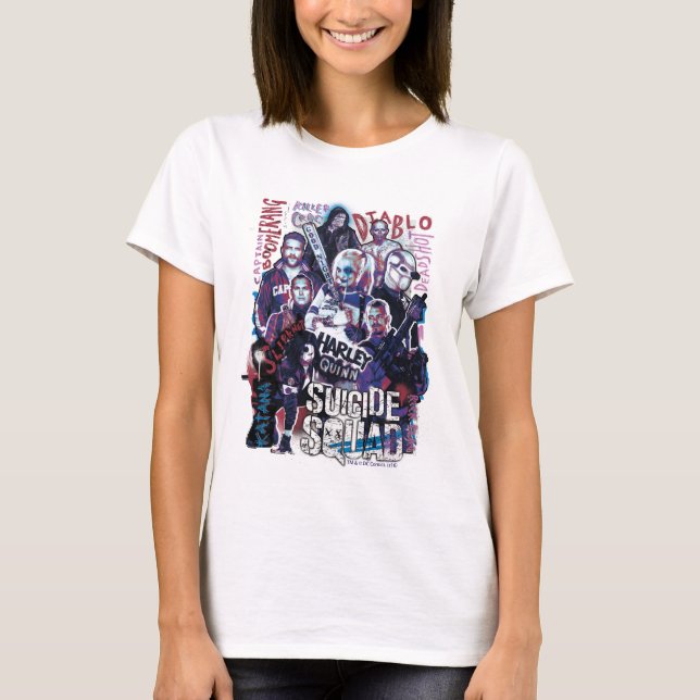 Suicide Squad | Task Force X Typography Photo T-Shirt (Front)
