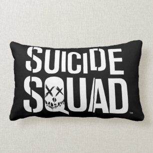Suicide Squad   White Logo Lumbar Cushion