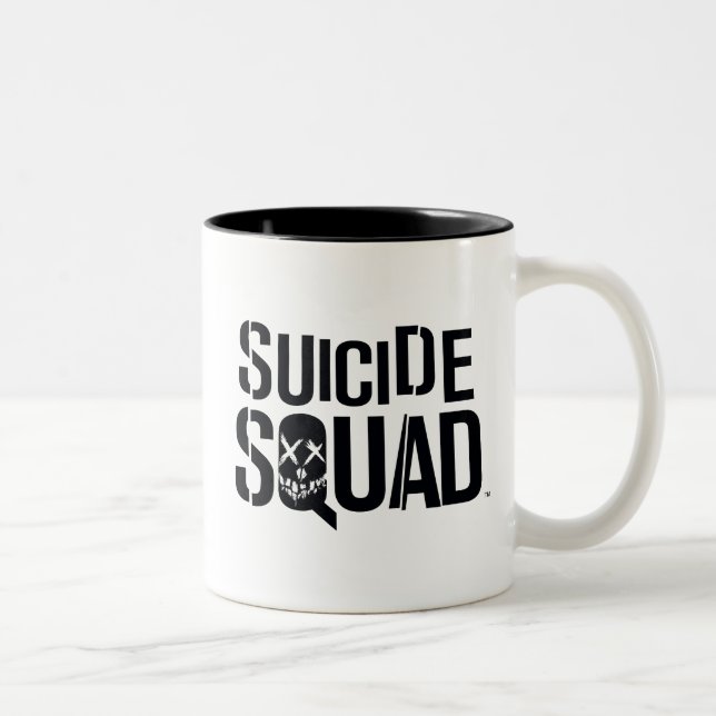 Suicide Squad | White Logo Two-Tone Coffee Mug (Right)