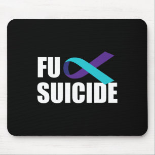 Suicide Suicide Awareness Ribbon Suicide Preventio Mouse Pad