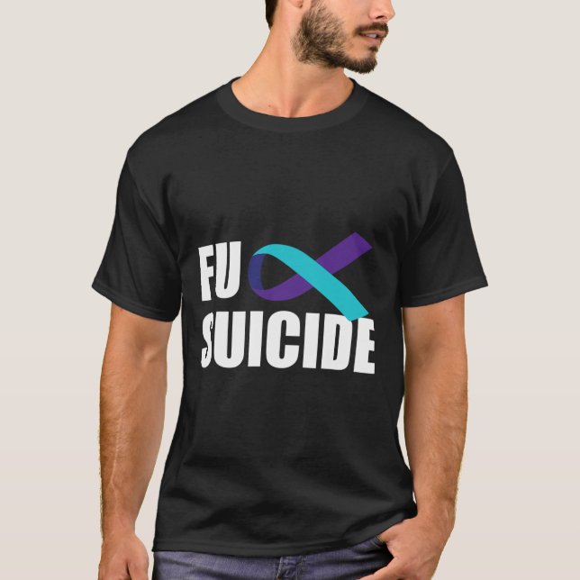 Suicide Suicide Awareness Ribbon Suicide Preventio T-Shirt (Front)
