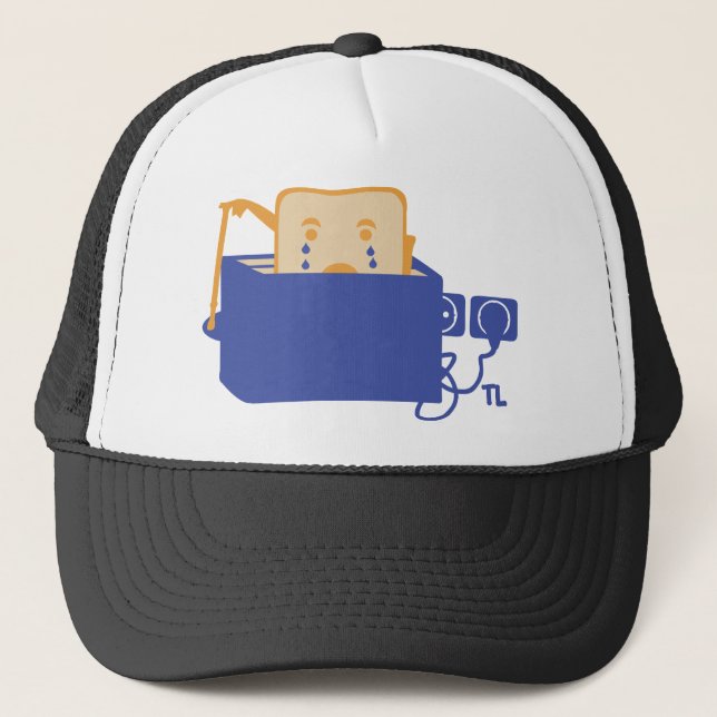 suicide toast icon trucker hat (Front)