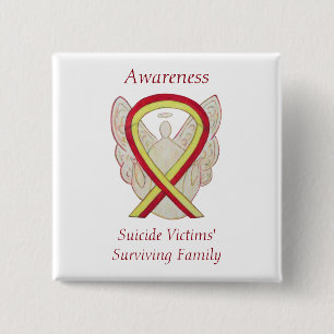 Suicide Victims' Surviving Family Ribbon Pins