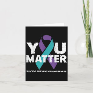 Suicides Prevention Shirts Suicide Awareness  Card