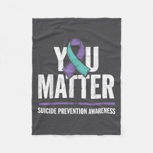 Suicides Prevention Shirts Suicide Awareness Fleece Blanket