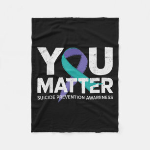 Suicides Prevention Shirts Suicide Awareness Fleece Blanket