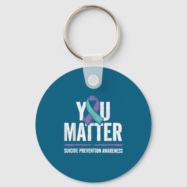 Suicides Prevention Shirts Suicide Awareness  Key Ring (Front)