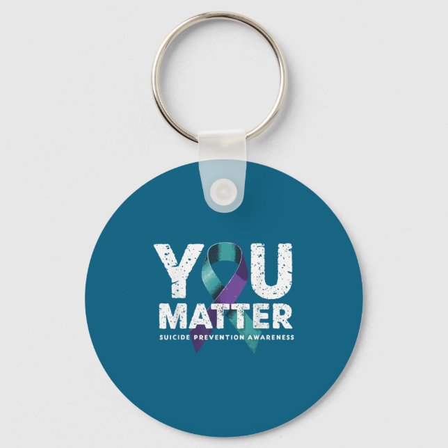 Suicides Prevention Shirts Suicide Awareness  Key Ring (Front)