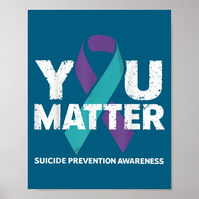 Suicides Prevention Shirts Suicide Awareness  Poster (Front)