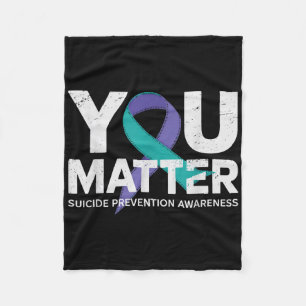 Suicides Prevention Shirts Suicide Awareness T Shi Fleece Blanket