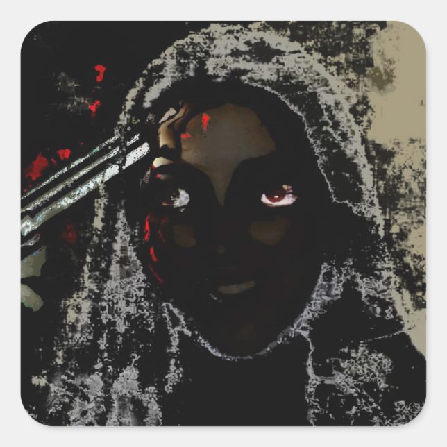 suicidez. erin. square sticker (Front)