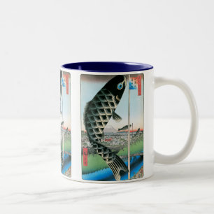Suido Bridge and Surugadai Two-Tone Coffee Mug
