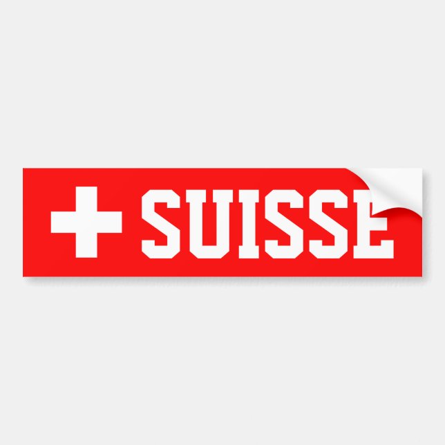 Suisse Bumper Sticker (Front)