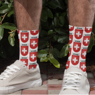 Suisse Coat of Arms - Switzerland Coat of Arms Socks