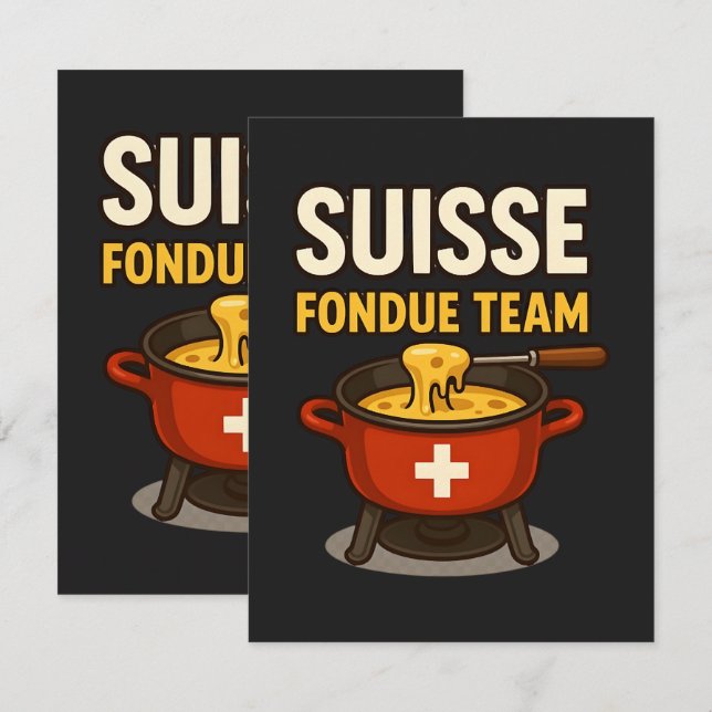 Suisse Fondue Team Announcement (Front/Back)