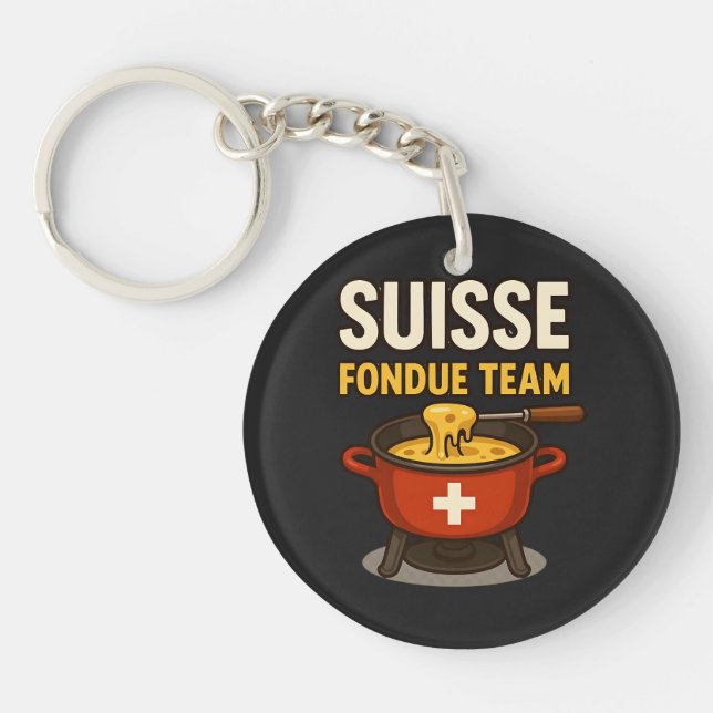 Suisse Fondue Team Key Ring (Front)