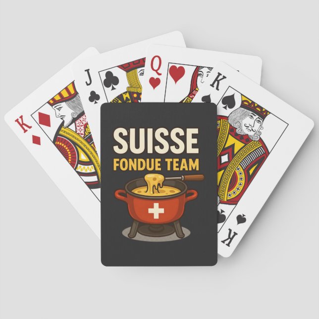 Suisse Fondue Team Playing Cards (Back)