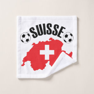 Suisse Football Switzerland Soccer Wash Cloth