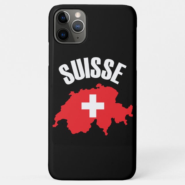 Suisse Switzerland Map Flag Case-Mate iPhone Case (Back)