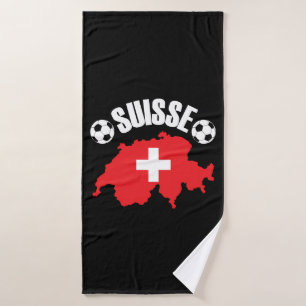 Suisse Switzerland Soccer Bath Towel