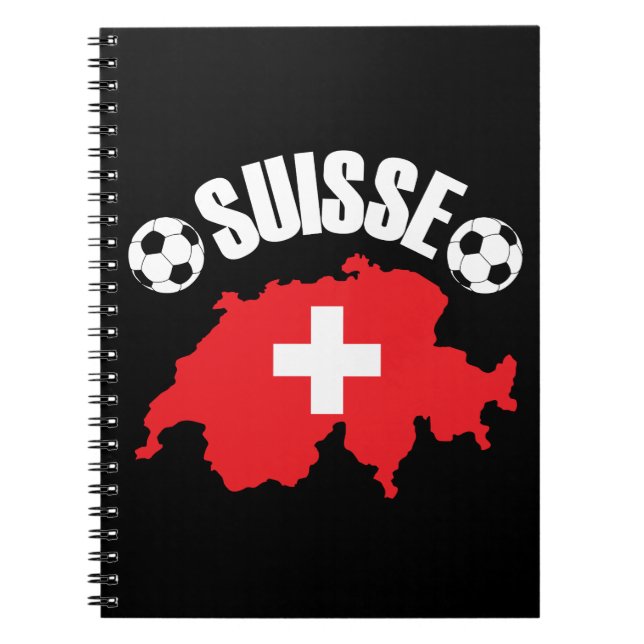Suisse Switzerland Soccer Notebook (Front)